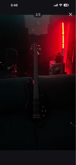 Black Electric 5 string  Bass Guitar