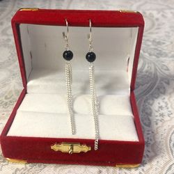 Aretes de Plata 925 con Onis 