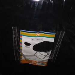 Solid Metal Frame Moon Chair Seat Saucer Chair Soft Folding, Black (New in Package)