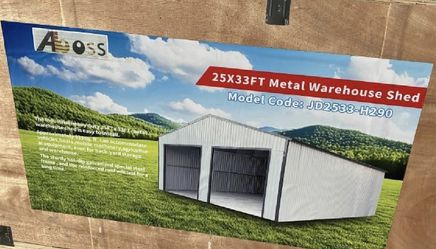 Brand New 33’x25’ Double Garage 