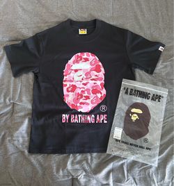 BAPE Pink Camo Big Ape Head Tee