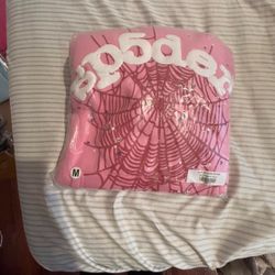 pink sp5der hoodie