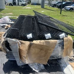 9 Gauge  8fth commercial Grade Black Chainlink Mesh