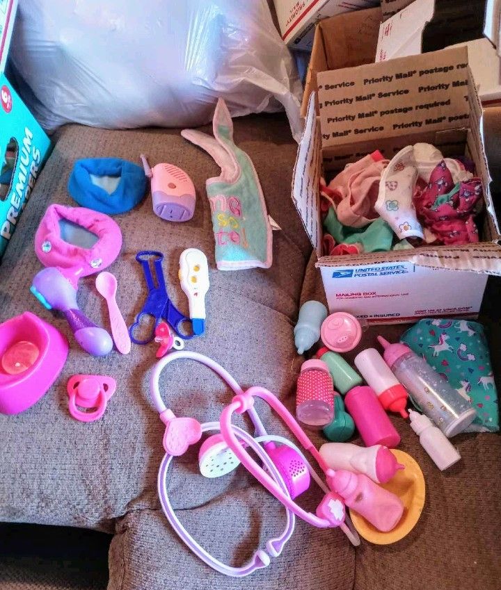 BabyDoll Accessories & Clothing Bundle Lot