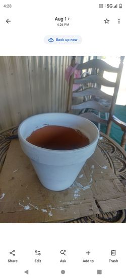 Maceta blanca