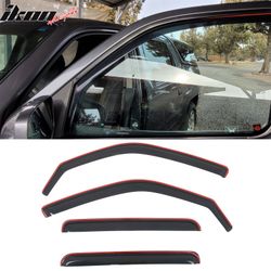 Fits 2006-2014 Honda Ridgeline Window Visors In Channel Deflectors Vent Guard 4PCS