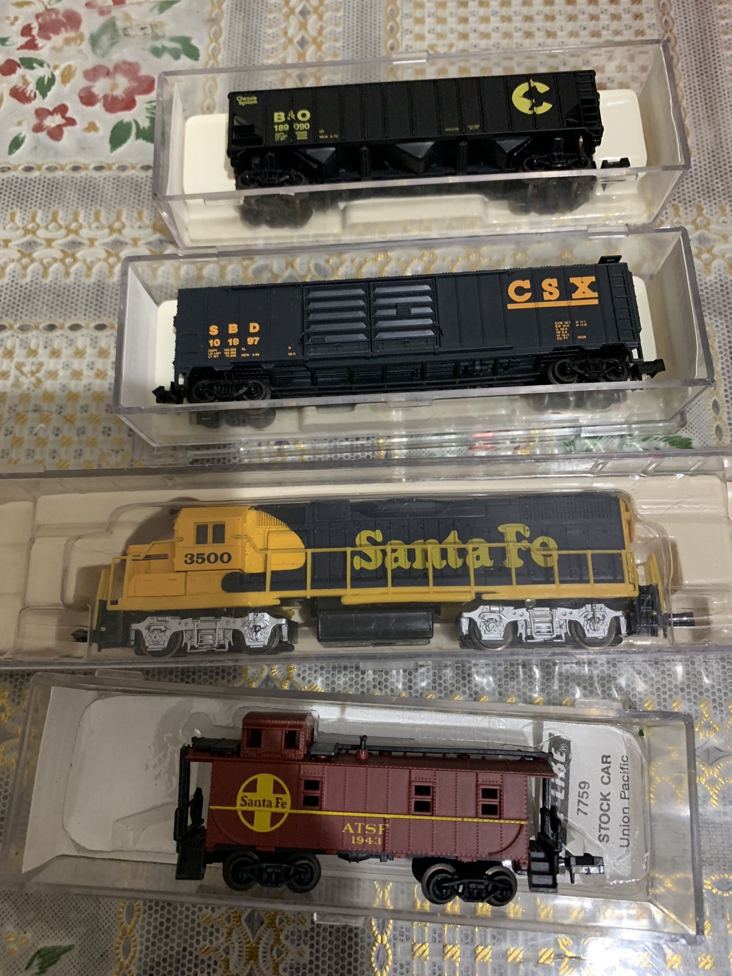 Santa Fe trains set