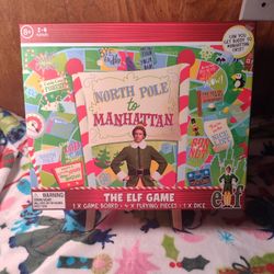 The Elf Game - BUDDY - North Pole To  Manhattan Christmas Board Game COMPLETE