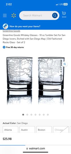 Green Line whiskey Tumblers 