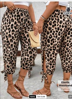 Capri pants that tie on the side
