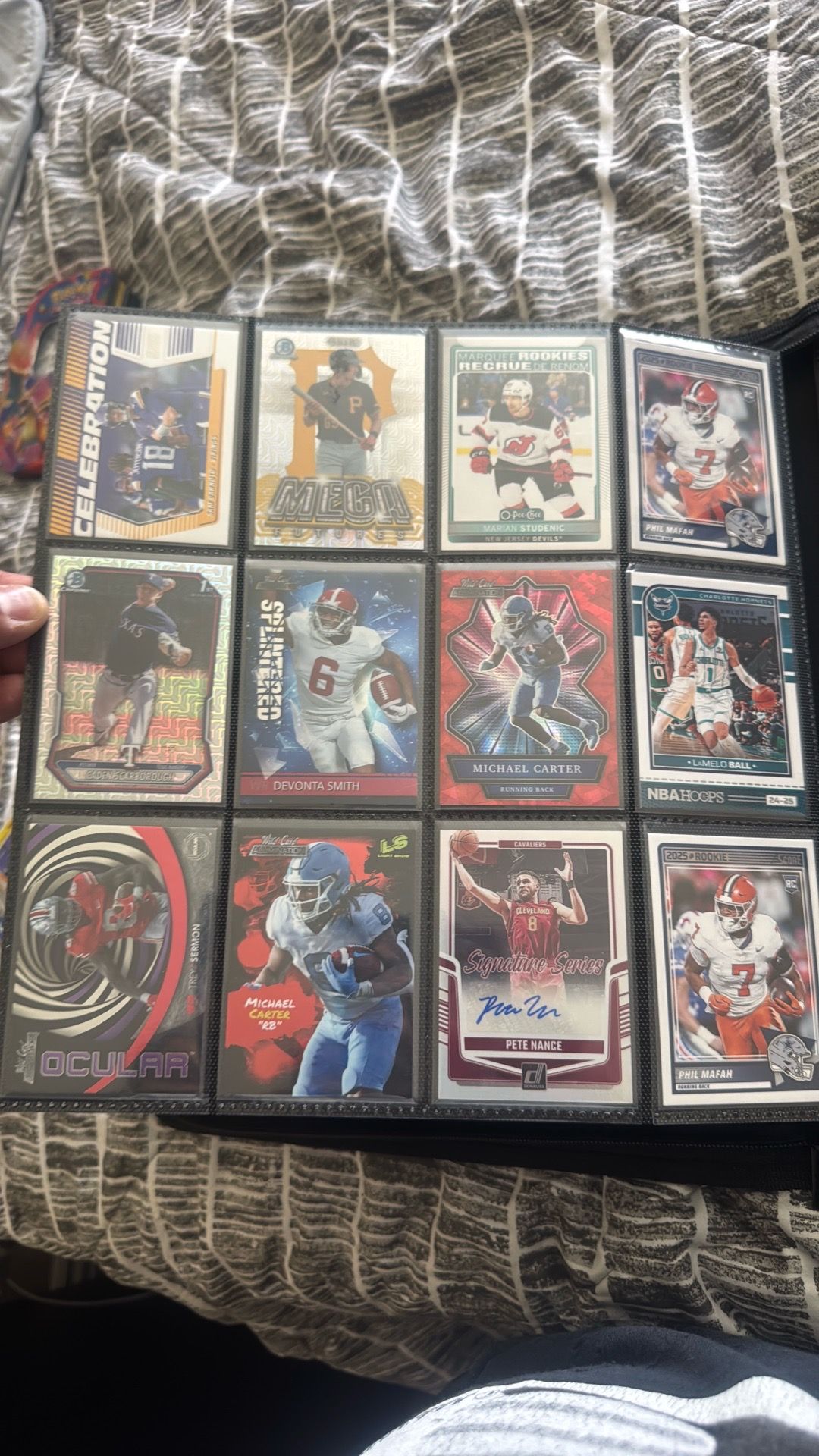 Baseball, Hockey, Basketball, and Football cards