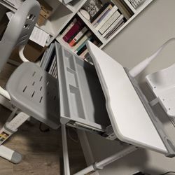 Adjustable desk and chair for kids