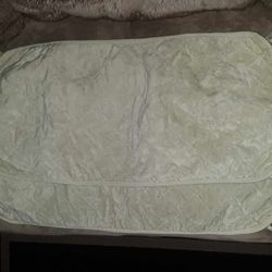 2 green under head sheet protector cloths for baby crib $4 FIRM for both!