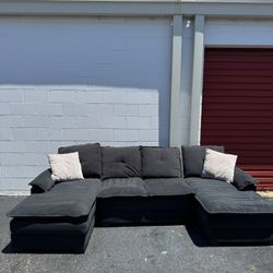 Black Sectional Couch sofa 