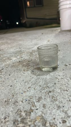 Small Glass Candle Holder