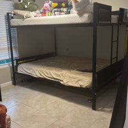 Queen Bunk Bed/ One Matress Included 