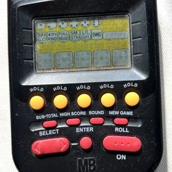 Milton Bradley Handheld Electronic Yahtzee Game