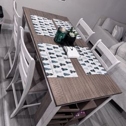 Dining Table + 4 Chairs Price Is Negotiable 