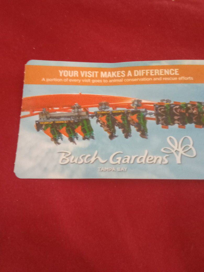 Busch Gardens Tampa Ticket