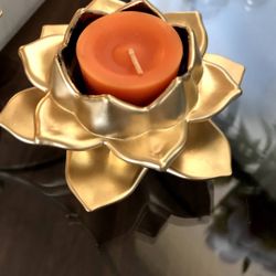 New In Box  Glass Candle Holder  / $35 For Both