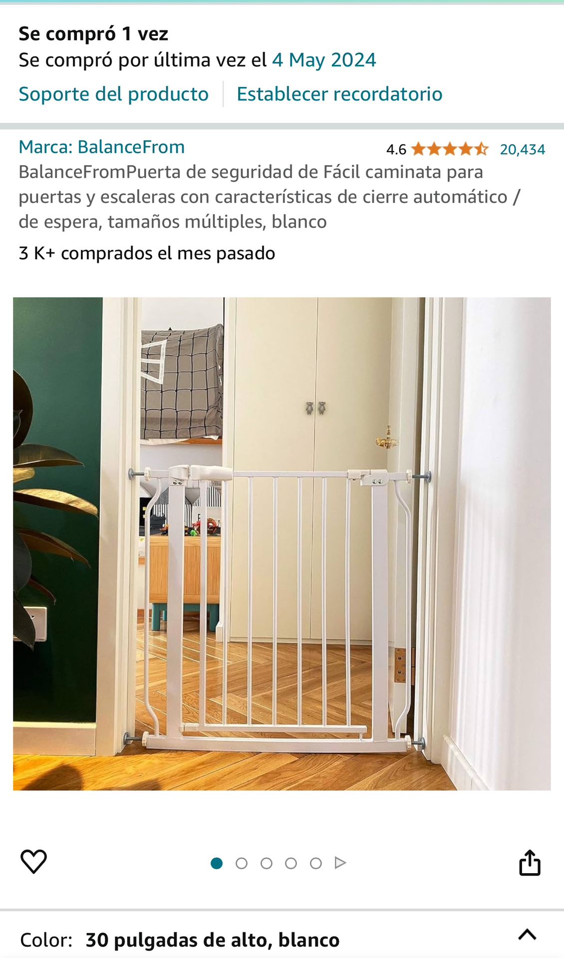 BABY GATE 29.1 - 33.8 Inch Openings