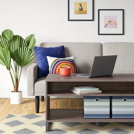 Mixed Material Coffee Table Gray - Room Essentials for Sale in Los ...