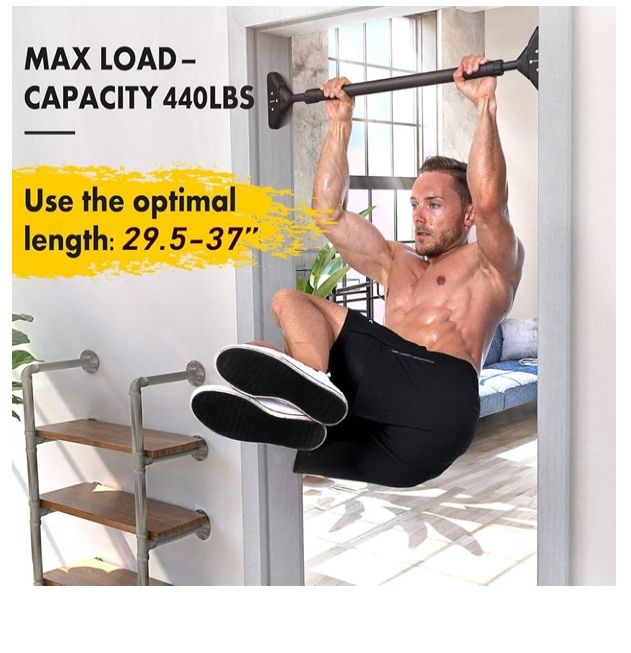 Hogrimcty Pull Up Bar for Door 29.5-37”