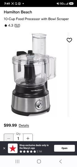 Hamilton Beach food processor