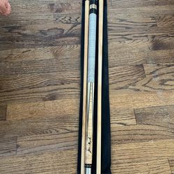 Adam Steve Mizerak Pool Cue 19.5oz w/ 2 Shafts & Soft Case - GC