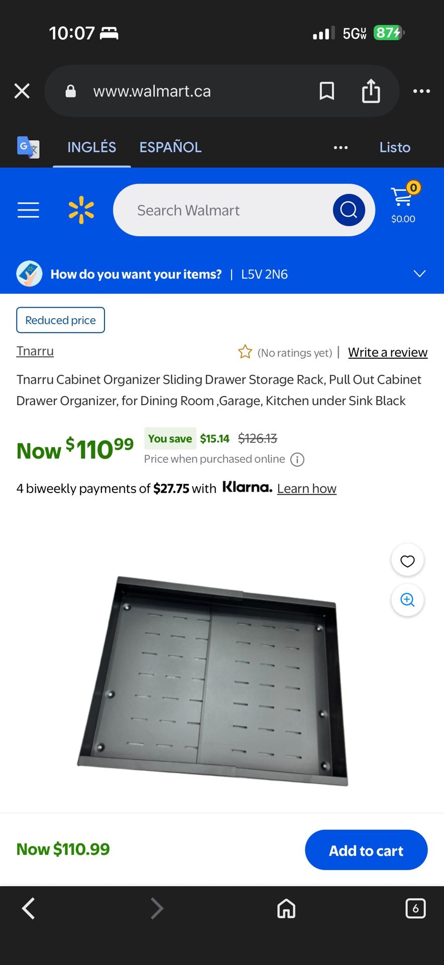 Cabinet Organizer Sliding Drawer Storage Rack