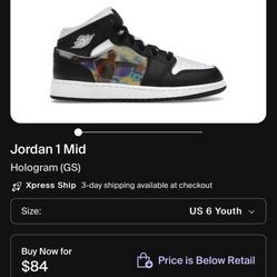 Kids Air Jordan Hologram 
