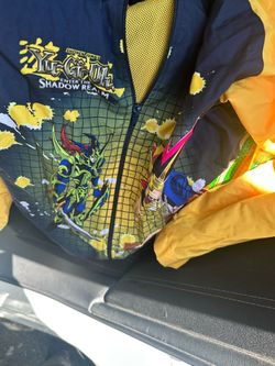 Vintage 1996 Yu-Gi-Oh! Shadow Realm Windbreaker Jacket Boys 8/10