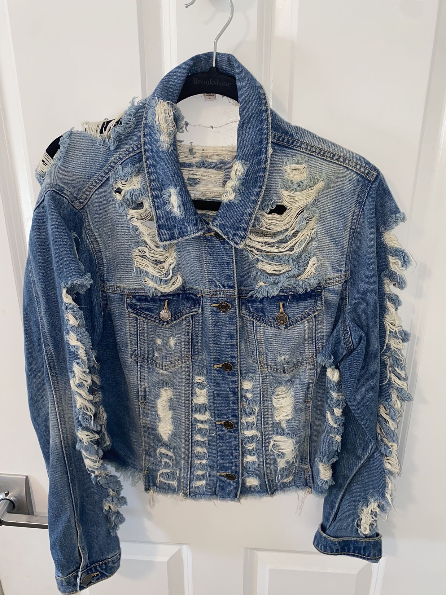 Cello Denim Ripped Jacket