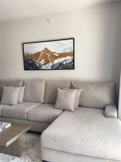 Living Spaces Custom Sectional Sofa with Chaise (OBO NEED GONE!!!!!!)