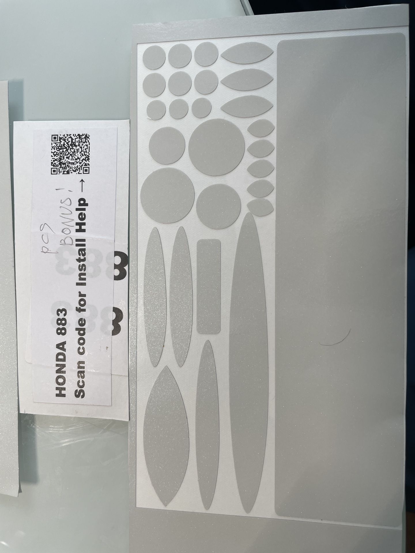 Honda paint chip sticker