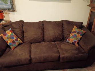 Brown sofa