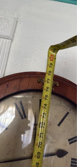 Large Round Wall Clock with Wood Frame