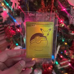 Pokemon Pokeball 25th Anniversary Celebrations Gold Card Sealed