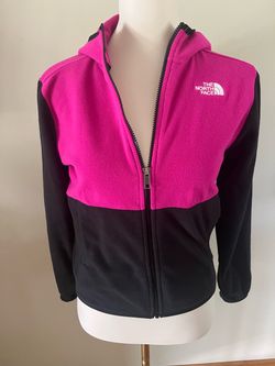THE NORTH FACE Unisex Teen Glacier Full Zip Hooded Kids Fleece Sz L 12