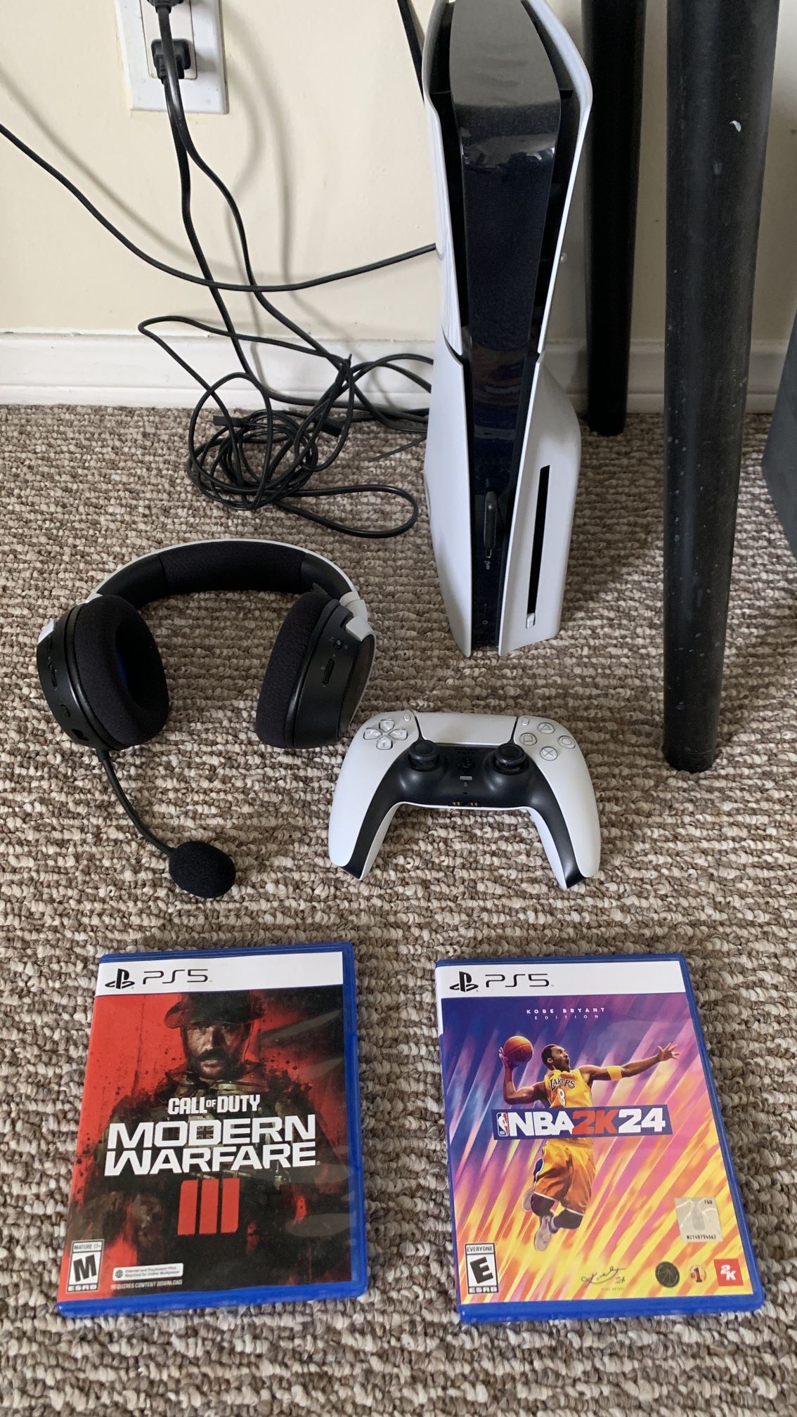 PS5 With Headset And Games