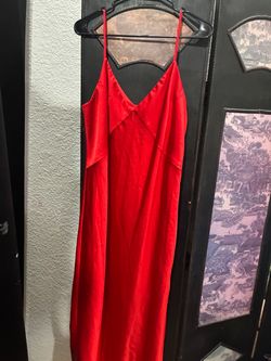 Red Slip Dress