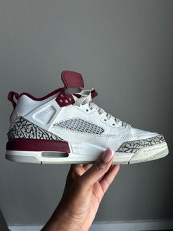 👟 Jordan Spizike Low GS – Size 7Y ❤️🤍🖤