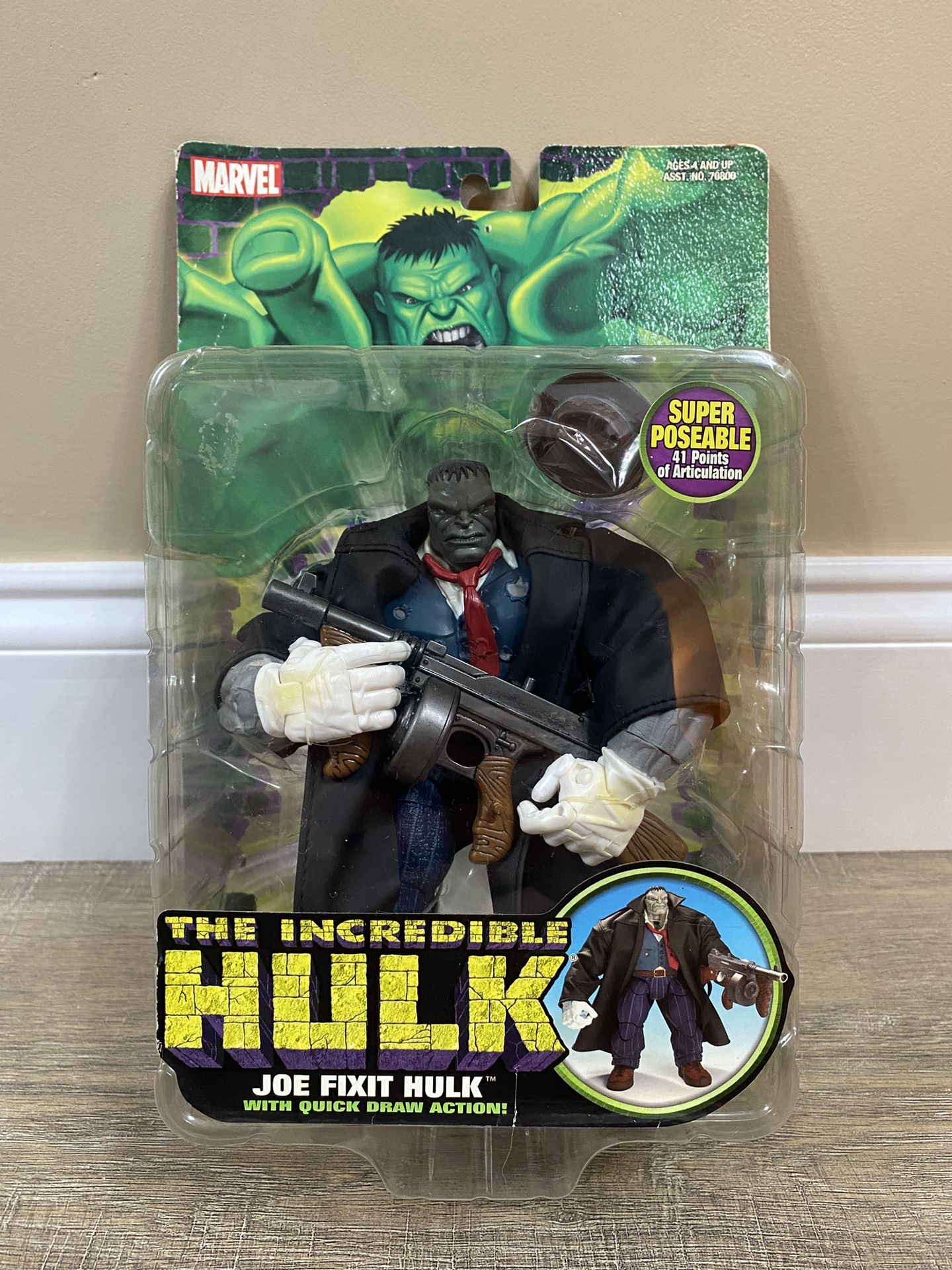 Marvel Joe Fix It Hulk Action Figure New Sealed 2004 Toy Biz Incredible Hulk