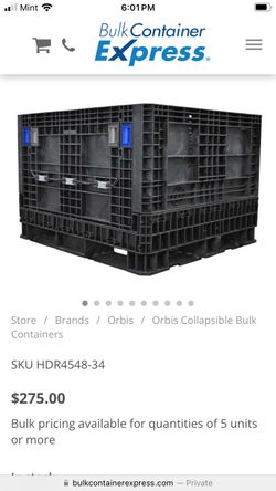 Huge Collapsible Crate. Similar To First Pic 89121