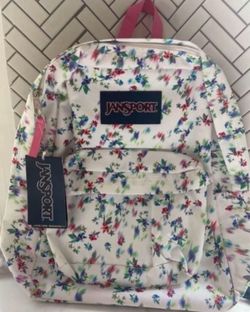Multi flower Jansport Backpack