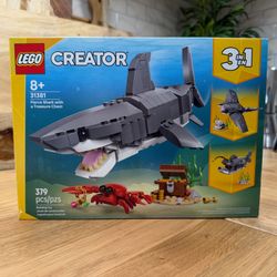 LEGO Creator Fierce Shark with a Treasure Chest 31381 New Sealed