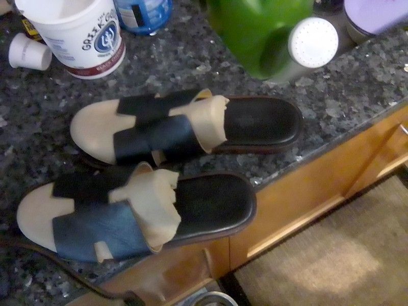 Black Mens Slides