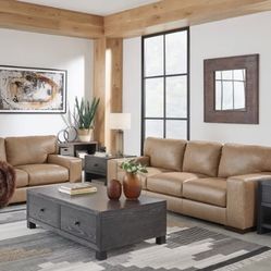 Lombardia Tumbleweed Leather Living Room Set ( sectional couch sofa loveseat recliner options