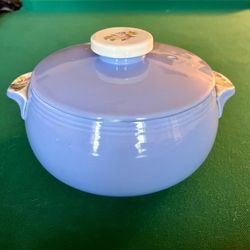 Vintage Halls Superior Quality Rose Parade #1259 Covered Casserole Pot with Handles