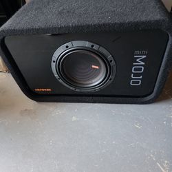 8inch Mini Mojo Subwoofer And Enclosure 